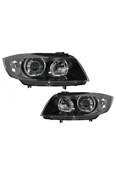 tuningset Faruri Angel Eyes compatibile cu BMW Seria 3 E90 Sedan E91 Touring ...