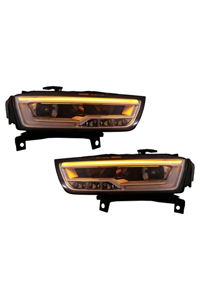 tuningset Faruri Full LED compatibile cu Audi Q3 8U Facelift 2014-2017 Conver...