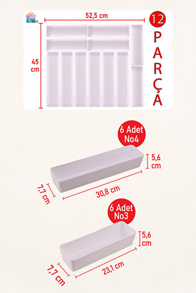 color house Λευκό Χρώμα 6 no3 6 no4 = Οργανωτής θήκης για κουτάλια 12 θέσεων ...