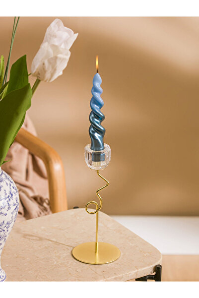 LC Waikiki Cc Collection’dan LCW HOME Sarı Metal Mumluk Şamdan 20 Cm