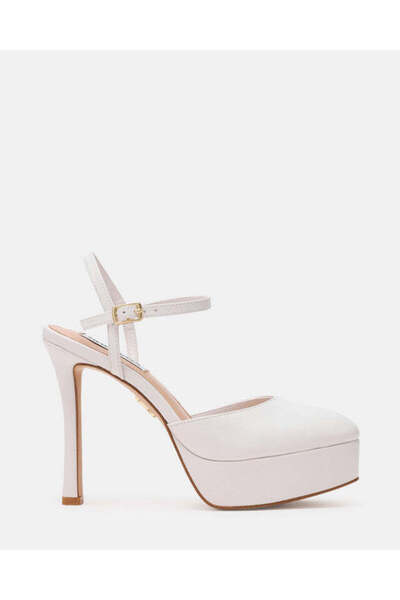 Steve Madden Ravished Solid White High Heel Sandals