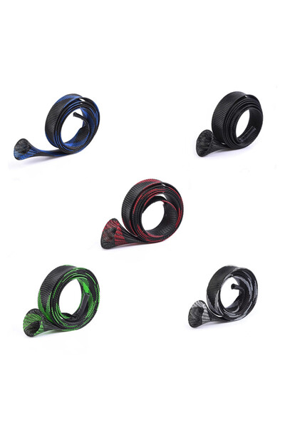 Choice5 5pcs Fishing Rod Sock Fishing Rod Cover Fishing Rod Braided Net Prote...