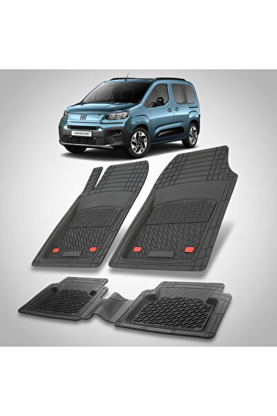 TEAMCAR Πατάκια δαπέδου Fiat Doblo III K9 MPV Συμβατά 2022-2026 | Μαύρο