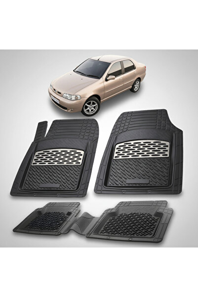 TEAMCAR Fiat Albea Sedan 178 Συμβατά Πατάκια 2002-2006 | Ασημί