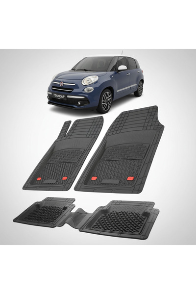 TEAMCAR Πατάκια δαπέδου συμβατά με ανακαίνιση Fiat 500L (Urban) 2017-2022 | Μ...