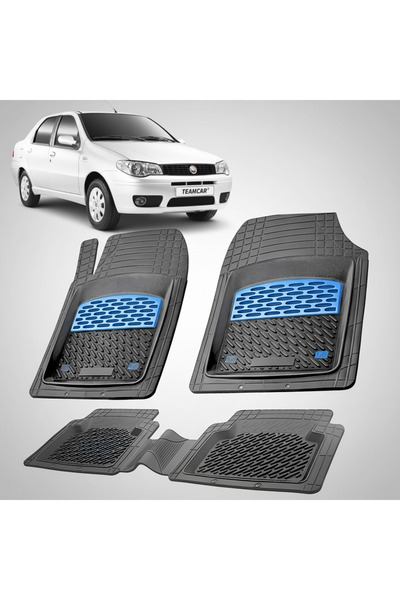 TEAMCAR Fiat Albea Facelift Sedan 178 Συμβατά Πατάκια Δαπέδου 2006-2012 | Μπλε