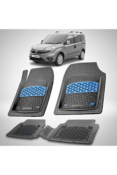 TEAMCAR Πατάκια δαπέδου Fiat Doblo Facelift MPV 263 Συμβατά 2015-2022 | Μπλε