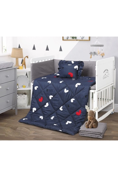 Barigo Luxurious children's barrier bedding set with a modern design, 5 piece...