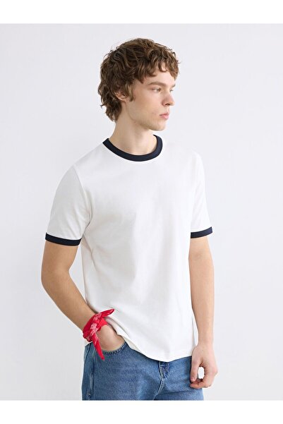 LC Waikiki Ανδρικό T-Shirt από βαμβακερό χτενισμένο λαιμό