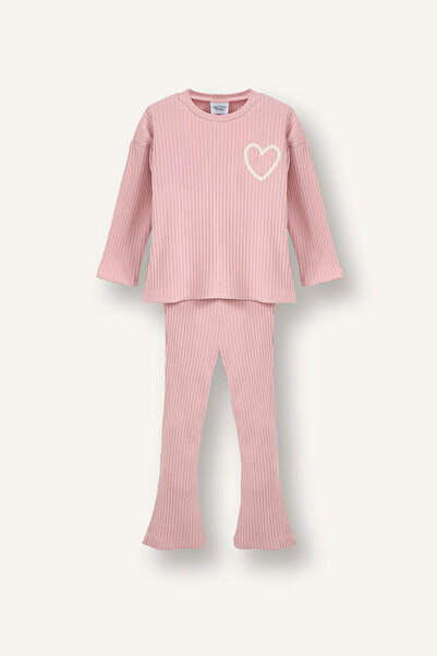 DeFacto Heart Patterned Ribbed Camisole 2-Piece Set for Baby Girl G9202A526Sp