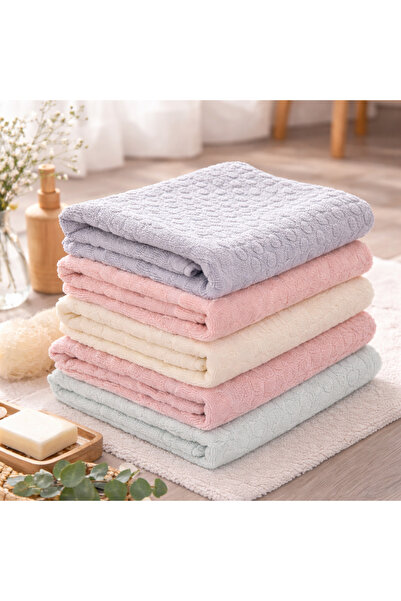 OricareFain et 5 Prosoape de Baie, 50 x 90cm, Bumbac, 550g/mp, Super Absorban...