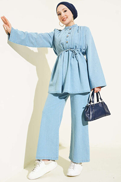 VOLT CLOTHİNG Σετ τζιν με κουμπιά Brit, δύο τεμαχίων