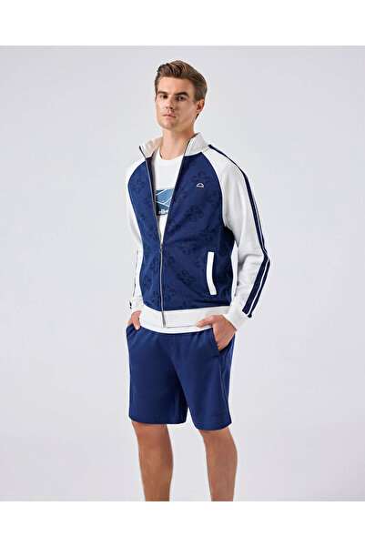 Ellesse Ανδρικό φούτερ με φερμουάρ σε μπλε ναυτικό χρώμα 5Sm1357