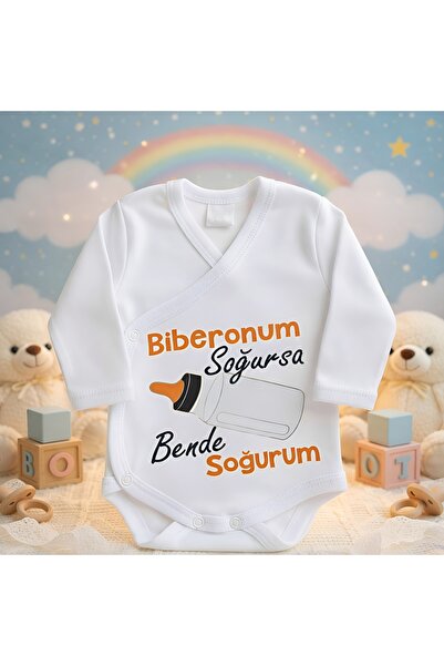 Class BİBERONUM SOĞURSA BENDE SOĞURUM BASKILI UZUN KOLLU ZIBIN