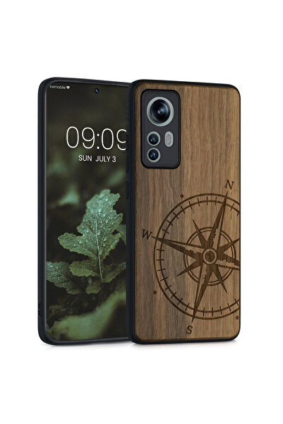 KWmobile Husă pentru Xiaomi 12, Lemn, Maro, 56788.02,