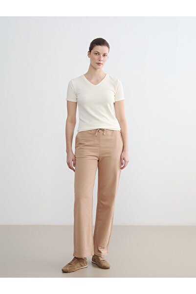 LC Waikiki Women's Wide Leg Sweatpants with Elastic Waist