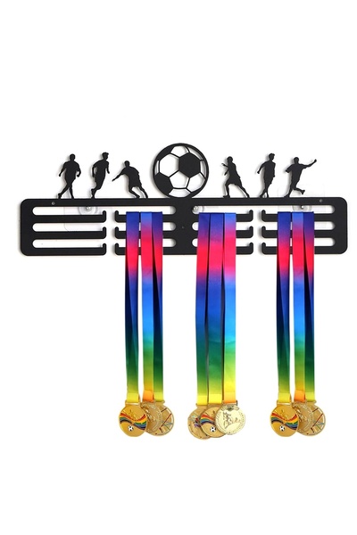 KESNUP Βάση οργάνωσης και παρουσίασης μεταλλίων, επιτοίχια, ατσάλινο υλικό, 4...