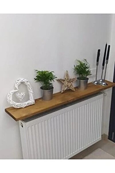 Elit ahşap Dresuar petek üstü raf Petek Üstü Uçan Raf Kalorifer Peteği Rafı Kitaplık 80 X 15 Cm Atlantik Çam