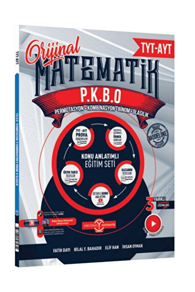 Orijinal Yayınları Orijinal TYT AYT P.K.B.O Permütasyon Kombinasyon Binom Ola...