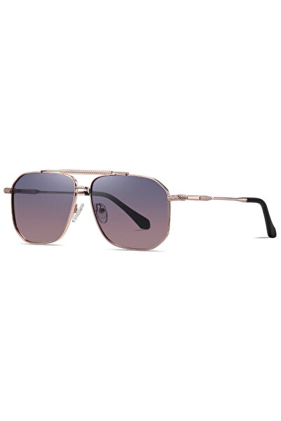 Techsuit Sunglasses, Men - Polarized (8538) - Rose Gold / Gradient Purple