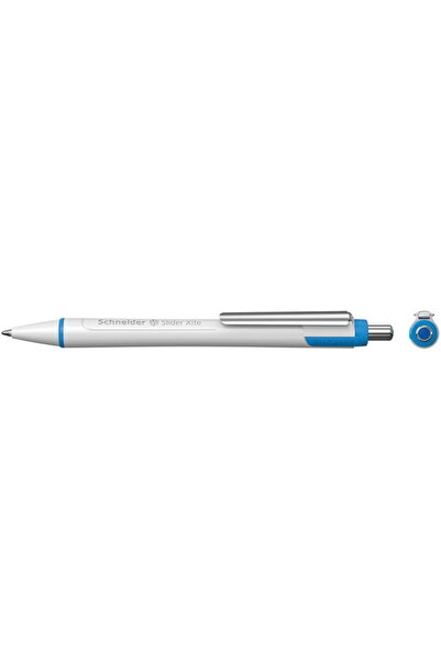 SCHNEIDER Slider Xite XB pen, metal clip, white body, blue accessories - blue...