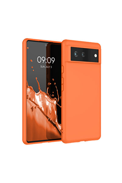 KWmobile Carcasă pentru Google Pixel 6, silicon, portocaliu, 55434.150
