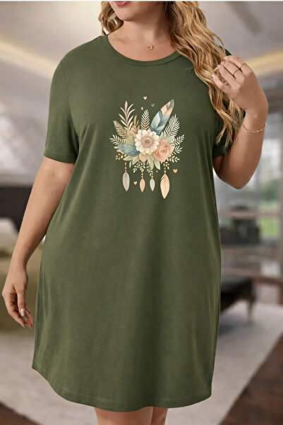 HOFFNUNG Tricou lung UNISEX, cu mânecă scurtă, guler rotund, cu imprimeu pene...