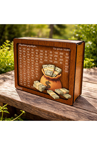 limly Kumbara , 10000 Hedef Kumbara, Kese Figürlü Ahşap Hedef Kumbara