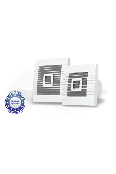 airRoxy Wentylator ścienny 100mm 15W z żaluzją grawitacyjną /wyłącznik czasow...