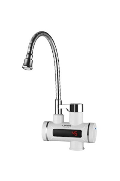 ALBATROS Electric faucet 3300 W, stainless steel housing, stainless steel hea...
