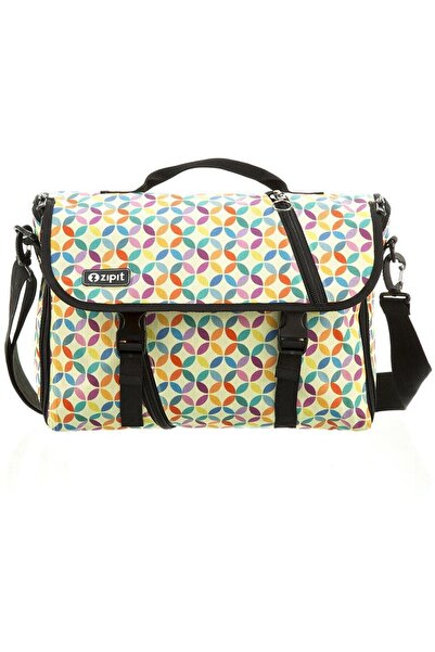 Zipit Geanta reversibila ZIPIT, cu husa laptop 14 inch - cercuri colorate