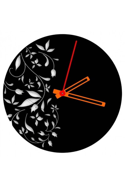 Vivatechnix Ceas de perete metalic Krodesign Flowers KRO-1091, diametru 50 cm...