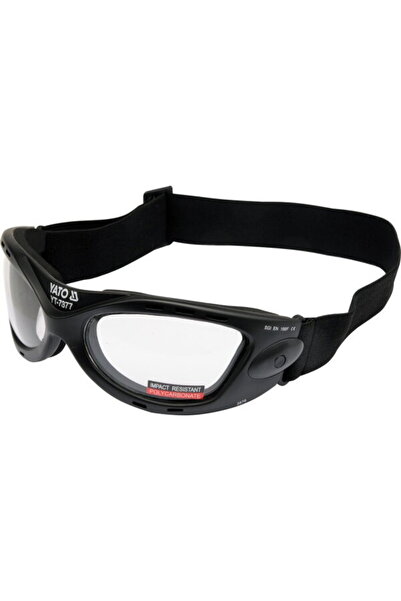 yato Ochelari de protectie YT-7377, Policarbonat, Banda elastica, Negru