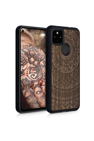 KWmobile Carcasă pentru Google Pixel 4a 5G, lemn, maro, 53901.01