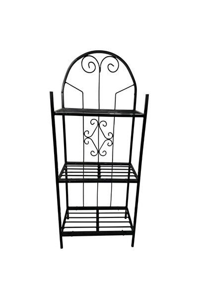 Vivatechnix Flower stand VMD-1073, Black, 50x30x125 cm, 3 shelves, removable