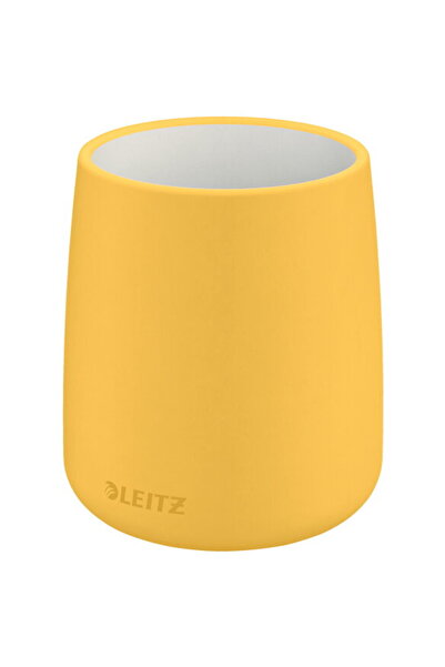 Leitz Cosy writing instrument stand, ceramic, amber yellow