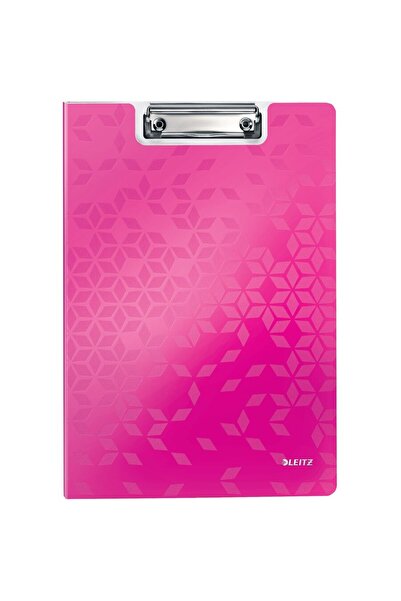 Leitz Clipboard WOW, dublu, polyfoam, A4, 100 coli, roz