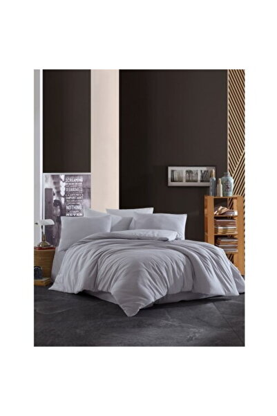Studio Casa Lenjerie pat dublu Waffle Grey Studio Casa, 100% Bumbac Krep, Cea...
