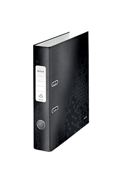 Leitz Biblioraft 180 WOW, carton laminat, A4, 52 mm, negru