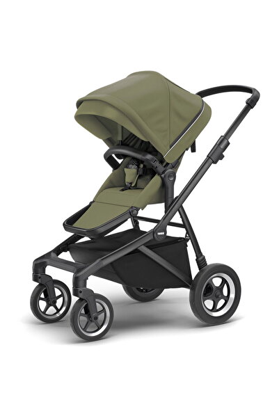 Thule SLEEK Stroller Black Frame and Soft Green Canopy (khaki green)