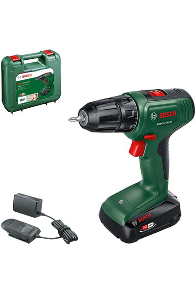 Bosch Mașină de găurit fără fir Easydrill 18V-38, baterie Allianz (verde/negr...