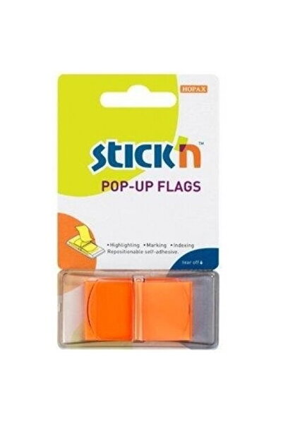 Stickn Self-adhesive index film 45 x 25mm, 50 sheets/set, with dispenser, Sti...