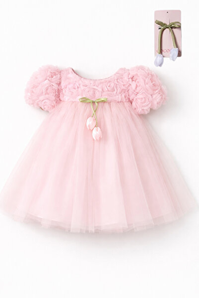 Naka Concept Güllü Tulle Girl's Princess Dress – Tulip Bow Princess Dress