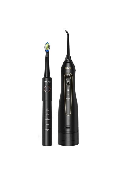 Bitvae Periuta from d Linen ti electric and black oral irrigator