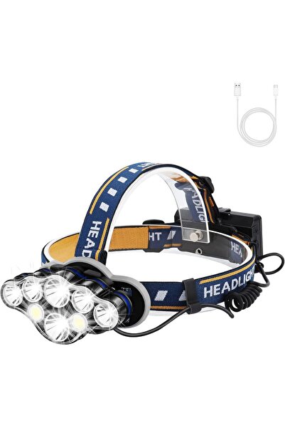 Other Rechargeable headlamp with powerful light – ideal for camping and night...