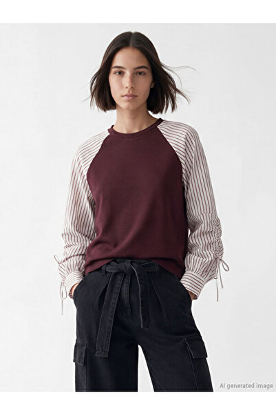 LC Waikiki Zero Roba Yaka Striped Blouse for Style Seekers from Uzg Store