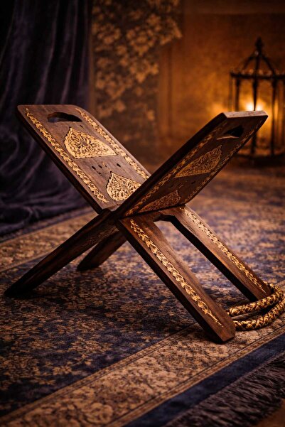 Banum Luxury Büyuk Boy El İşçiliğı Ceviz Ağaclı Rahle