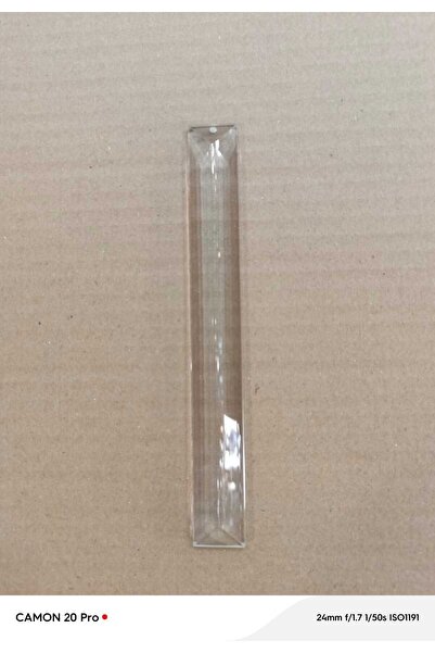 ADA AVİZE Şeffaf Tabut Avize Taşı B0YU18 Cm-ENİ 2 Cm (TEK DELİKLİ)