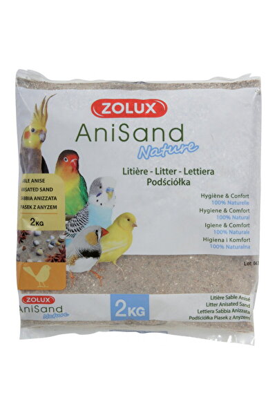 Zolux Nisip cu anason pentru colivie pentru pasari AniSand Nature 2 kg