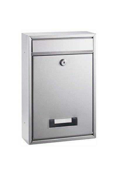 ALCO Cutie postala metalica, dimensiuni 32 x 21.5 x 8.5cm, - argintie